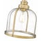 Z-Lite Burren 1 Light Pendant, Heritage Brass And Clear Seedy 337P12HBR - alternate 5